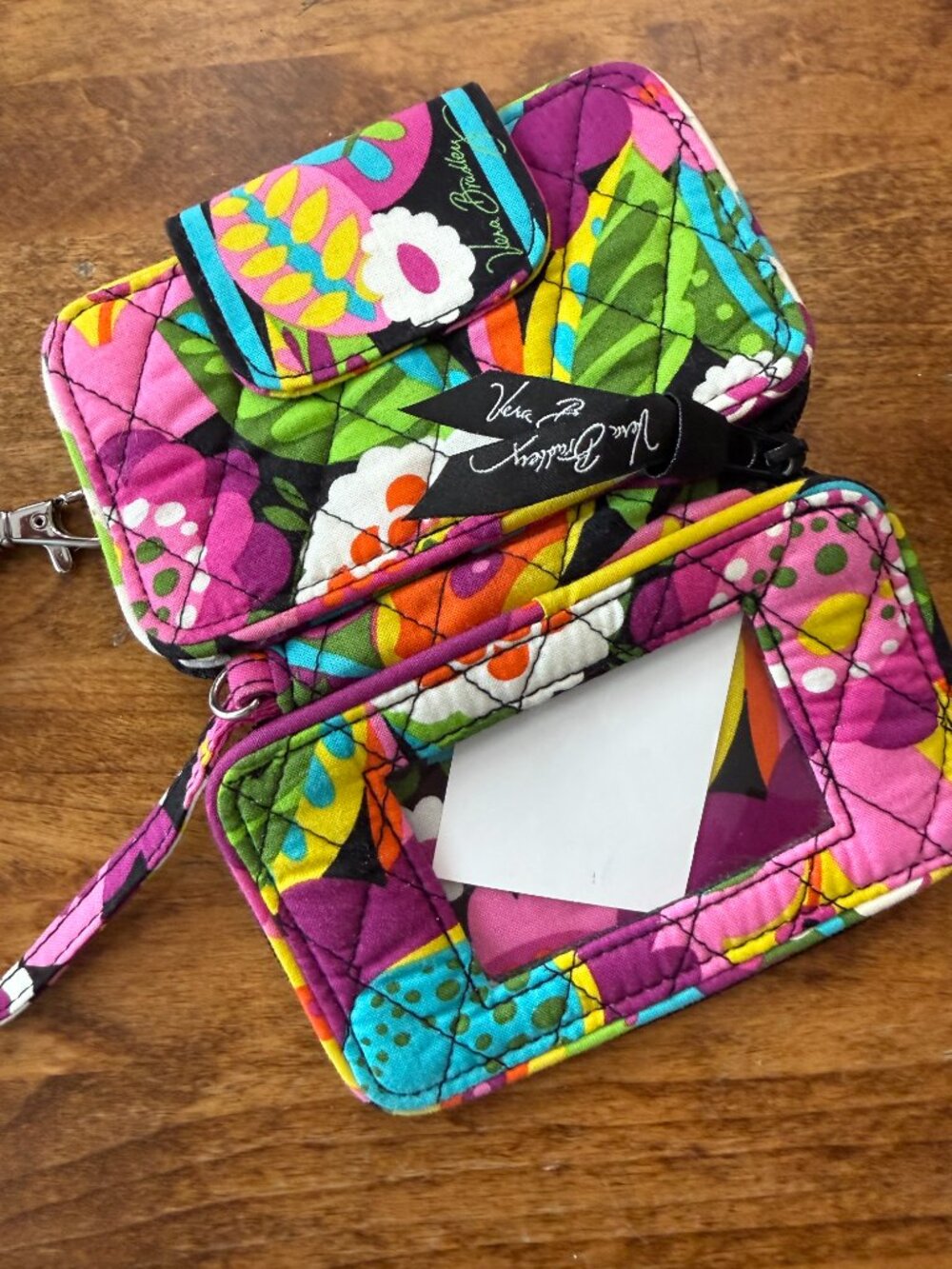Vera Bradley Wristlet Wallet, Retired "Va Va Voom" Pattern, NWOT - Picture 11 of 15